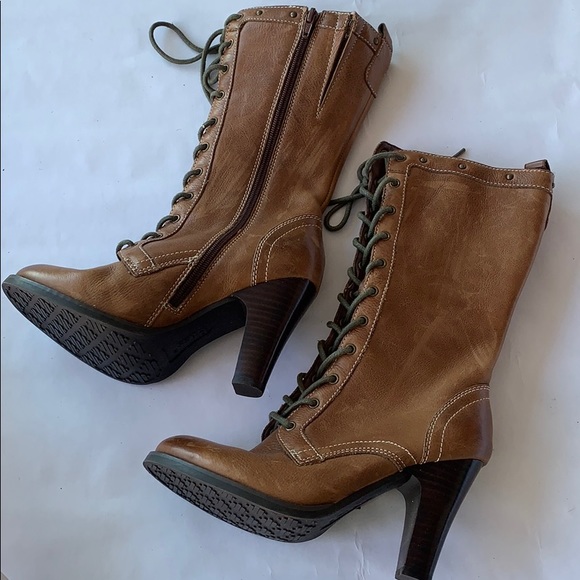 Bass-Lilian Lace Up Heels - Picture 2 of 3